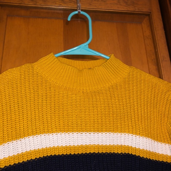 Lottie Moss PacSun High Neck Sweater Yellow XS - Picture 9 of 9